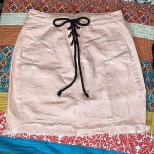 Light pink, large skirt